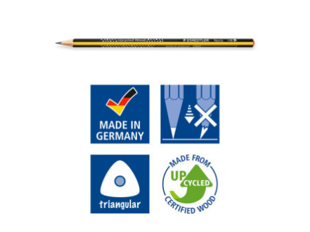 STAEDTLER Crayon graphite Noris, degré dureté: HB, pot de 72