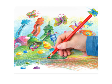 STAEDTLER Crayon de couleur triangulaire ergosoft, 12+2 étui
