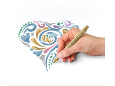 STAEDTLER Marqueur permanent Metallic, étui de 6 + feutre