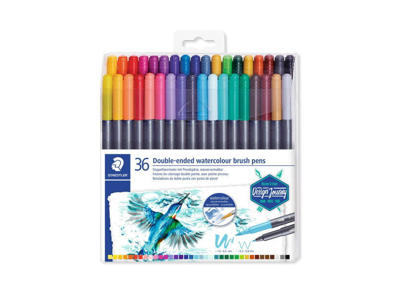 STAEDTLER Feutre double pointe Design Journey, étui de 36