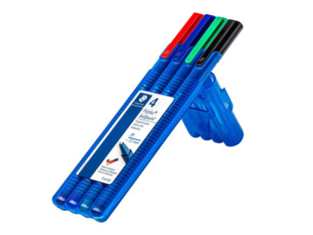 STAEDTLER Stylo à bille triplus ball 437 M, étui de 4