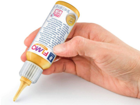 FIMO Gel liquide décoratif, durcit au four, 50 ml, or