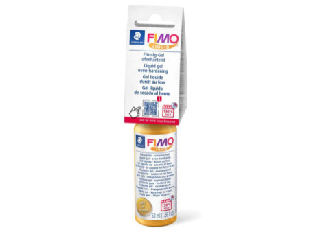 FIMO Gel liquide décoratif, durcit au four, 50 ml, or