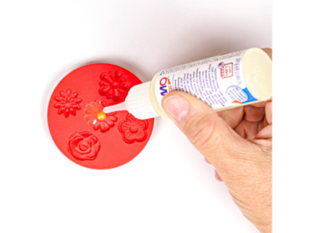 FIMO Gel liquide décoratif, durcit au four, 50 ml, argent