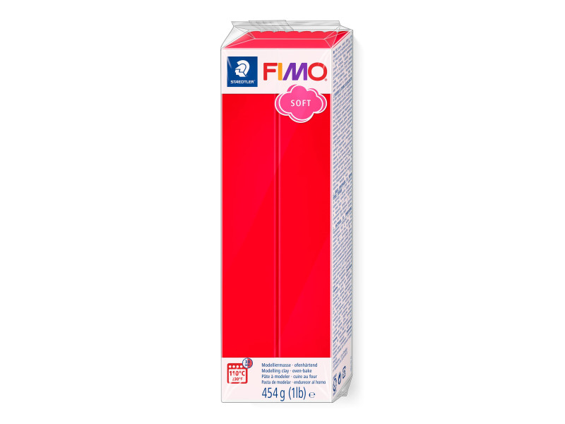 FIMO SOFT Pâte à modeler, à cuire, rouge indien
