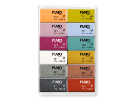 FIMO SOFT Kit de pâte à modeler 'Fashion', set de 12