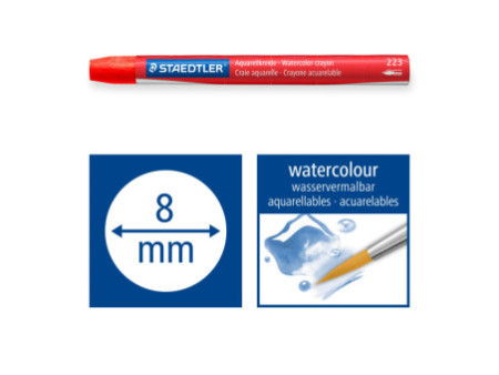 STAEDTLER Craie aquarellable Design Journey, étui carton 12