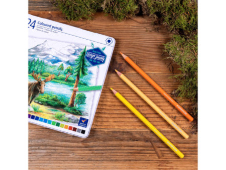 STAEDTLER Crayon couleur Design Journey, étui métal de 24