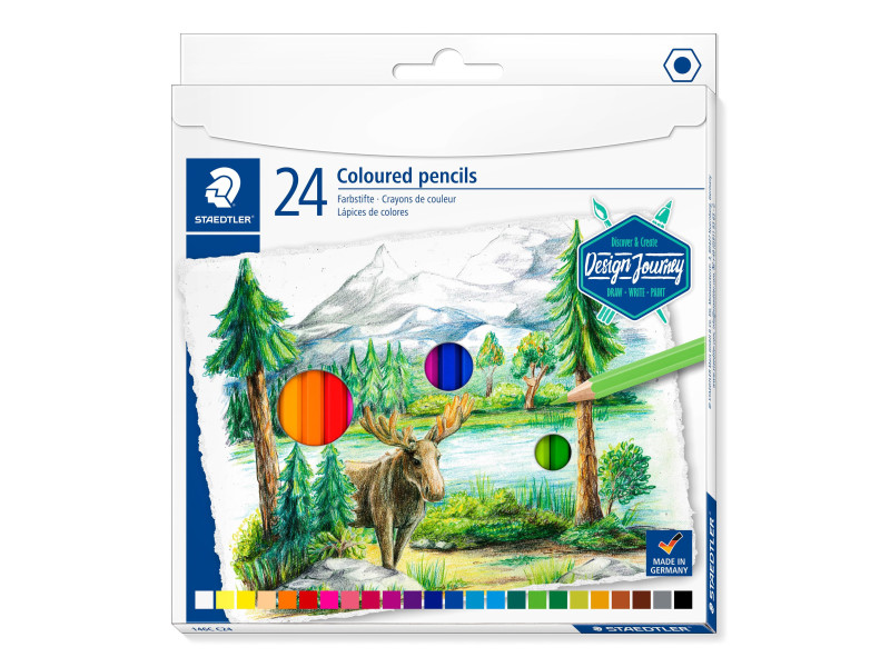 STAEDTLER Crayon couleur Design Journey, étui carton de 24
