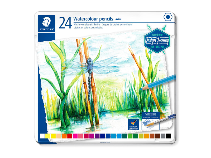 STAEDTLER Crayon de couleur aquarellable Design Journey