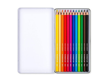 STAEDTLER Crayon de couleur Design Journey, étui métal de 12