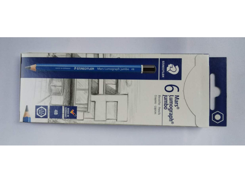 STAEDTLER Crayon graphite Mars Lumograph jumbo, dureté: 4B