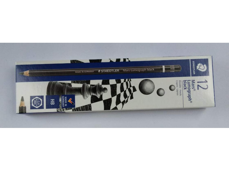 STAEDTLER Crayon Mars Lumograph black, degré de dureté: HB