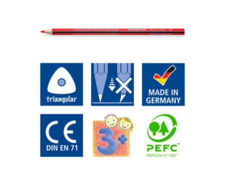 STAEDTLER Crayon de couleurs triangulaire Noris colour, 288