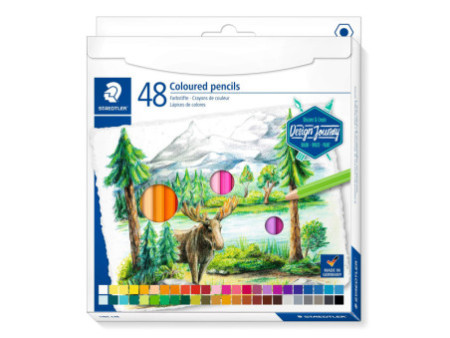 STAEDTLER Crayon couleur Design Journey, étui carton de 48