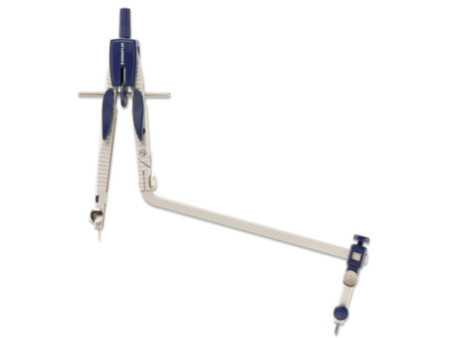 STAEDTLER Compas à réglage rapide 553 02, bouton mécanique