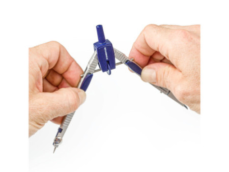 STAEDTLER Compas à réglage rapide 553 02, bouton mécanique