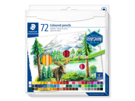 STAEDTLER Crayon couleur Design Journey, étui carton de 72
