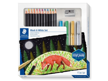 STAEDTLER Kit de dessin Black & White Design Journey