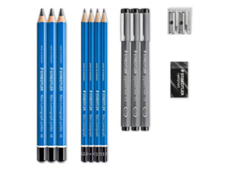 STAEDTLER Kit de dessin Sketching Design Journey, 12 pièces