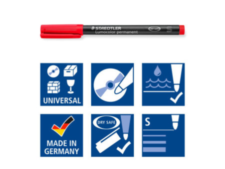 STAEDTLER Marqueur permanent pour photo Lumocolor, noir
