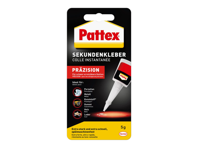 Pattex Colle instantanée Präzision, tube de 5 g