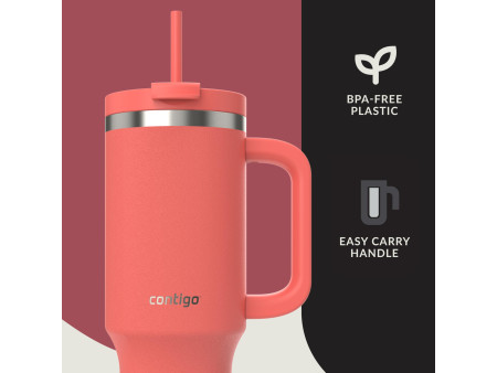 Contigo Gourde isotherme Tumbler, 1,2 litre, coral
