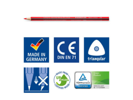 STAEDTLER Crayon de couleur triangulaire Noris colour, étui