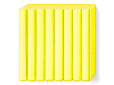 FIMO EFFECT Pâte à modeler, cuisson au four, jaune fluo