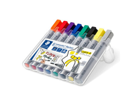 STAEDTLER Lumocolor Marqueur de conférence 356/356B, étui 8