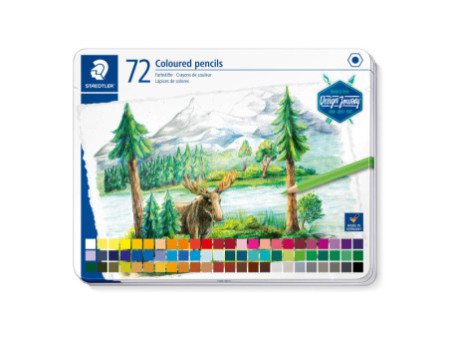 STAEDTLER Crayon couleur Design Journey, étui métal de 72