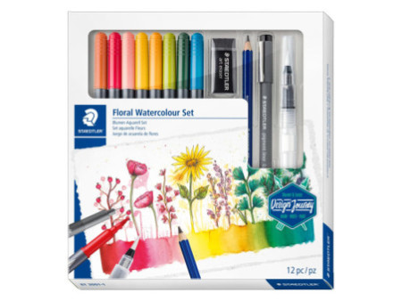 STAEDTLER Kit aquarelle Floral Watercolour Set