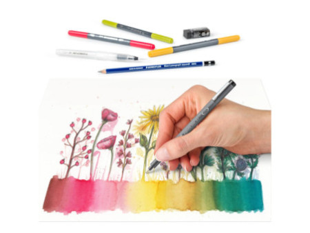 STAEDTLER Kit aquarelle Floral Watercolour Set