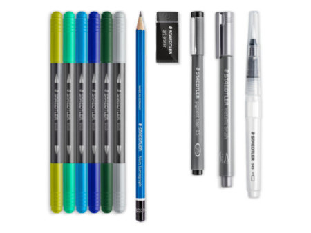 STAEDTLER Kit aquarelle & de calligraphie Watercolor