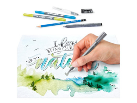 STAEDTLER Kit aquarelle & de calligraphie Watercolor