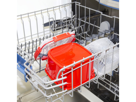 Sistema Boîte pour micro-ondes MEDIUM STEAMER, 2,4 l, rouge