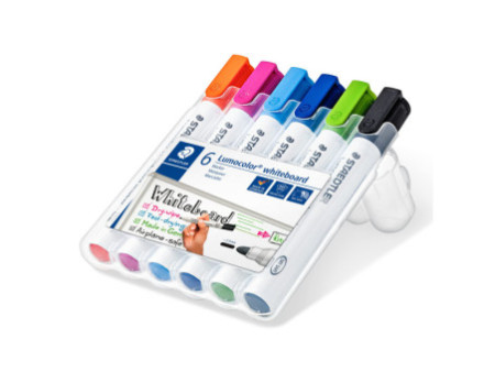 STAEDTLER Marqueur tableau blanc 351 Lumocolor, étui de 6