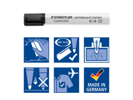 STAEDTLER Marqueur tableau blanc 351 Lumocolor, étui de 6