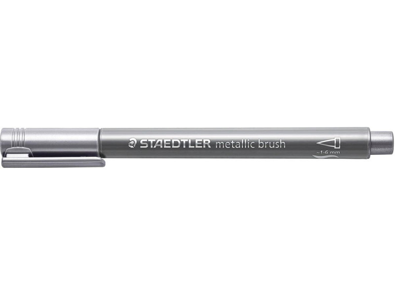 STAEDTLER Feutre pinceau métallisé, argent