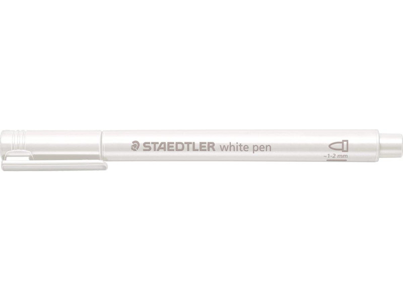 STAEDTLER Marqueur permanent métallisé, pointe ogive, blanc