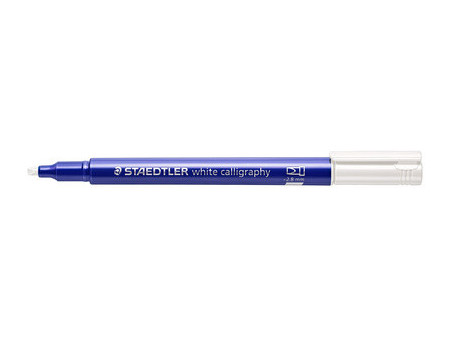 STAEDTLER Marqueur permanent metallic calligraphy, blanc