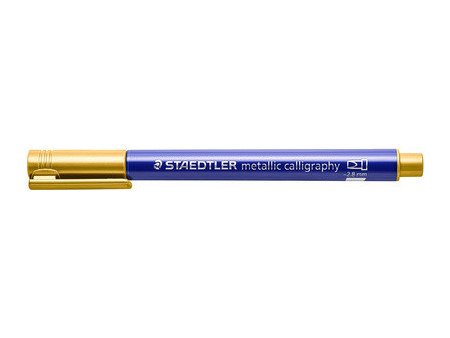 STAEDTLER Marqueur permanent metallic calligraphy, or