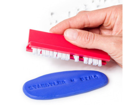 FIMO Jeu de tampons, en plastique, 88 signes, blanc