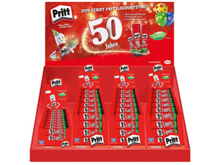 Pritt Bâton de colle, présentoir de 97 + pastilles SOMAT