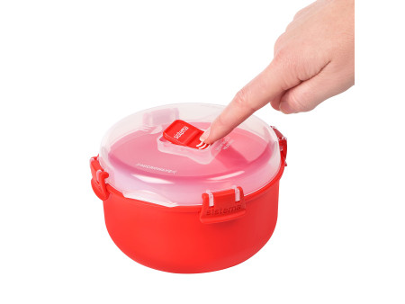 Sistema Boîte pour micro-ondes ROUND, 915 ml, rouge