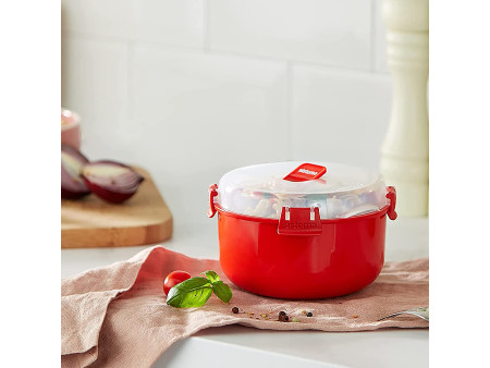 Sistema Boîte pour micro-ondes ROUND, 915 ml, rouge