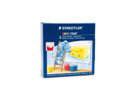 STAEDTLER Peinture aux doigts Noris junior, étui carton de 4