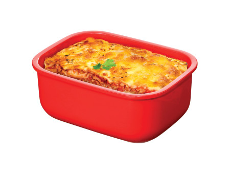 Sistema Boîte pour micro-ondes RECTANGULAR, 525 ml, rouge