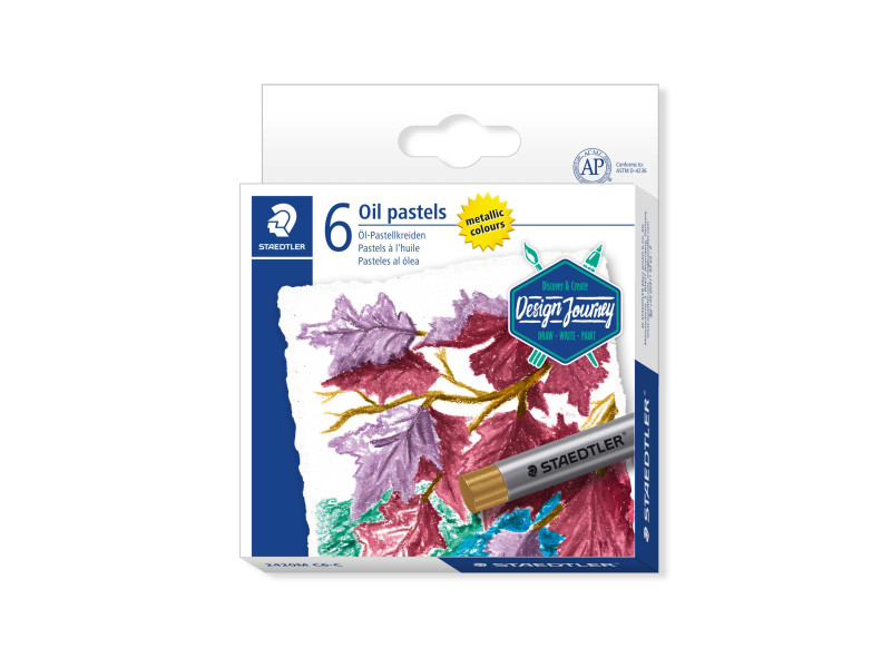 STAEDTLER Pastel à l'huile métallisé, étui carton de 6