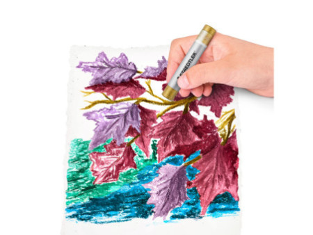 STAEDTLER Pastel à l'huile métallisé, étui carton de 6
